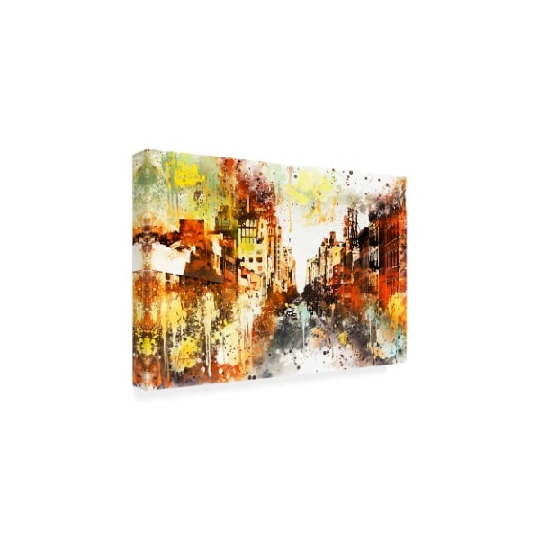 Philippe Hugonnard 'NYC Watercolor Collection - Urban Street' Canvas Art,16x24